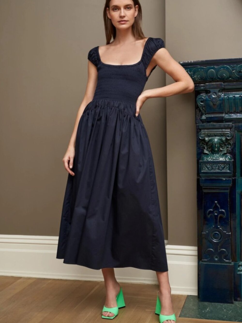 La Ligne Dress | La Ligne Vivian Dress in Navy
